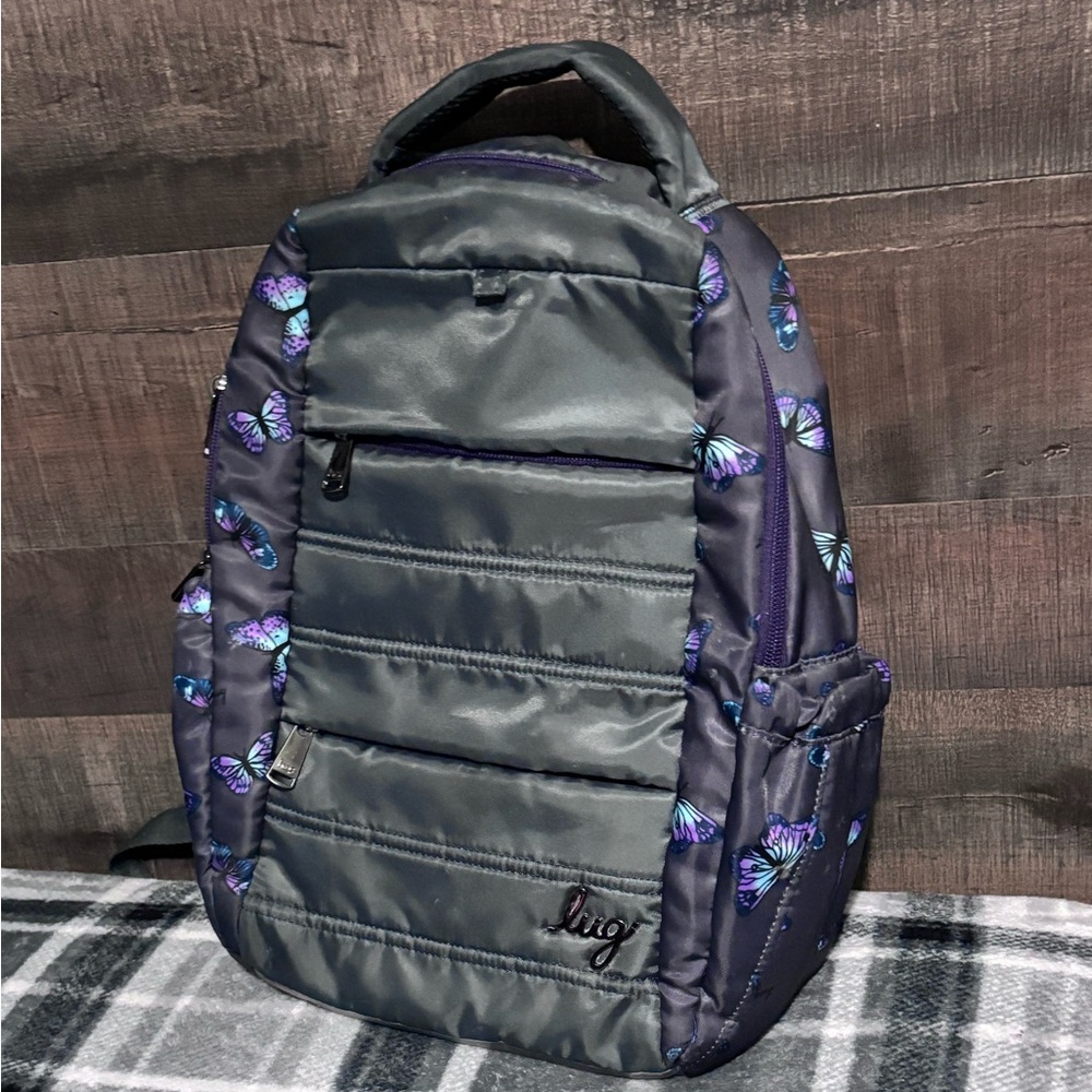 Lug Charcoal and Violet Butterfly Men's Backpack